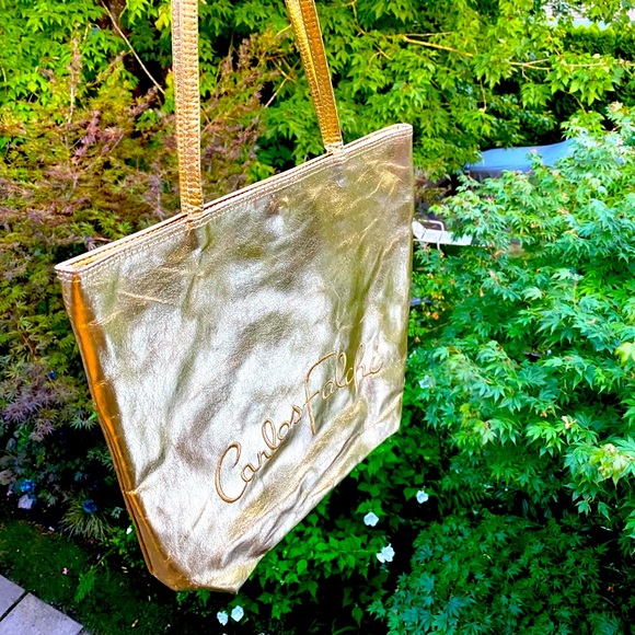 Vintage 80s/90s Carlos Falchi tote in like new condition - Picture 1 of 11